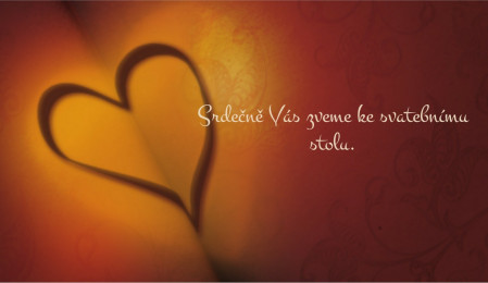 Pozvánky k svatebnímu stolu - Šablona ID 8577